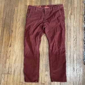 DOCKERS | Men’s Slim Tapered Alpha Khaki Denim Jeans Size 36x30 Burnt Orange